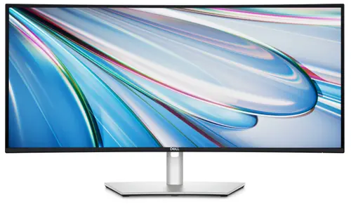 Monitor IPS LED Dell 34.14inch U3425WE, WQHD (3440 x 1440), HDMi, DisplayPort, Ecran curbat, Boxe, 120 Hz, 5 ms (Argintiu)