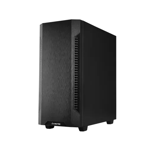 Carcasa Chieftec Elox AS-01B-OP, Middle Tower, fara sursa, ATX, (Negru)