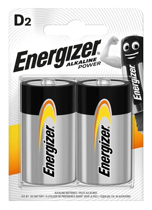 Baterii alkaline D Energizer, LR20, 2 buc/set