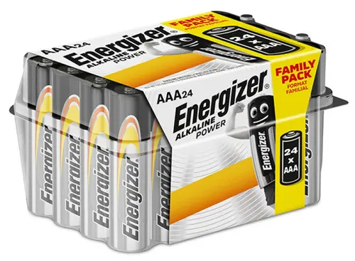 Baterii alkaline AAA Energizer, 24 buc/box