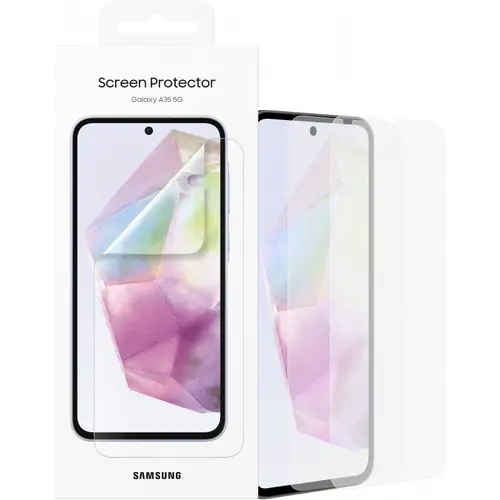 Folie De Protectie Ecran Pentru Samsung Galaxy A35 5G A356, Plastic, Set 2 Bucati EF-UA356CTEGWW (Transparent)