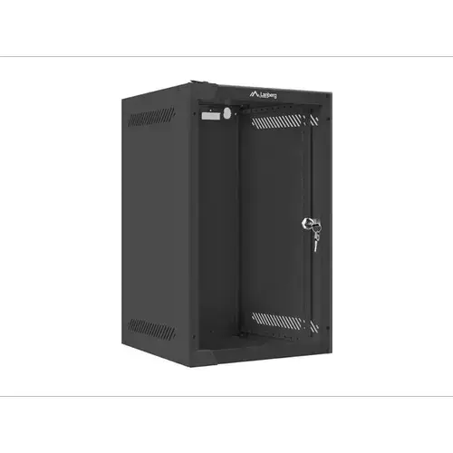 Dulap de perete Lanberg 9U, 10inch, 280x310mm, WF10-2309-10B, max 20 kg (Negru)