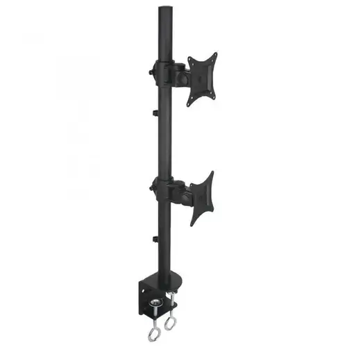 Suport universal de birou Techly ICA-LCD 350-D, pentru doua monitoare, 13 - 27 inch (Negru)