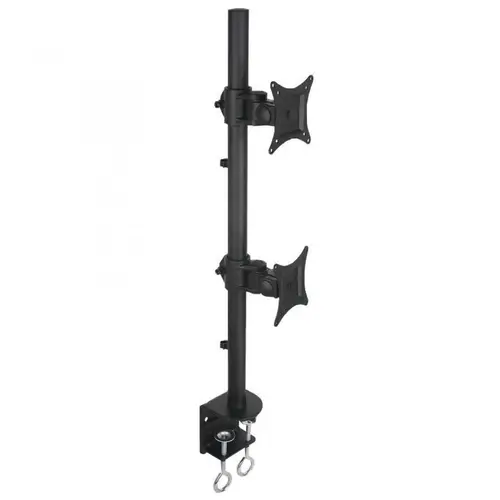 Suport universal de birou Techly ICA-LCD 350-D, pentru doua monitoare, 13 - 27 inch (Negru)
