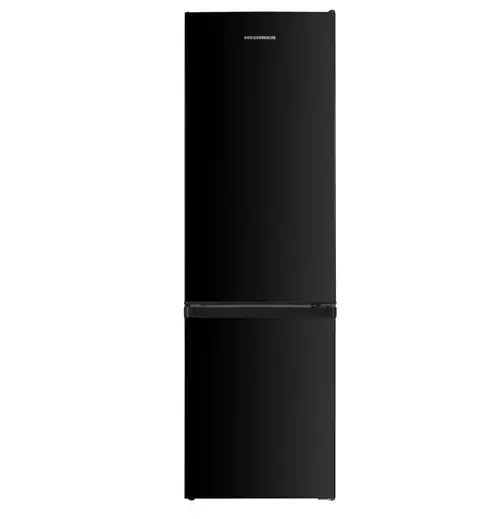 Combina frigorifica Heinner HC-HM262BKE++, 262 L, Clasa E, Static, Lumina LED, Usi reversibile, H 180 cm (Negru)