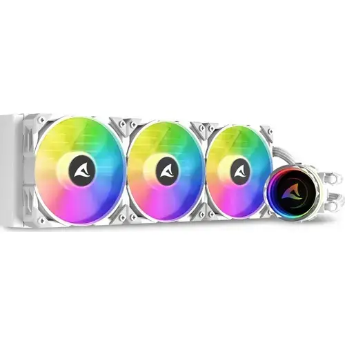 Cooler CPU Sharkoon S90, iluminare RGB, 3x120 mm, 2000 rpm (Alb)