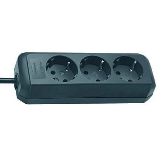 Prelungitor Brennenstuhl, Eco-line 3x, 3500 W, 1.5m (Negru)