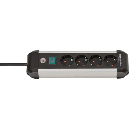 Prelungitor Brennenstuhl 1391030400, 4 prize, Cablu 1.8 metri, 3500 W (Alb/Negru)