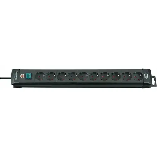 Prelungitor Brennenstuhl Premium-Line, 10 prize, 3m, Switch (Negru)