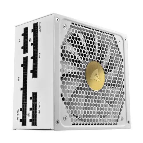 Sursa Sharkoon Rebel P30 Gold, ATX 3.0, 1x135 mm, 1000 W, 80+ Gold, Full Modulara (Alb)