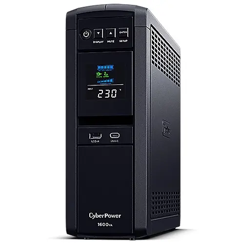 UPS CyberPower PFC Sinewave CP1600EPFCLCD, 1600VA, 1000W, 4 Prize Schuko, AVR (Negru)