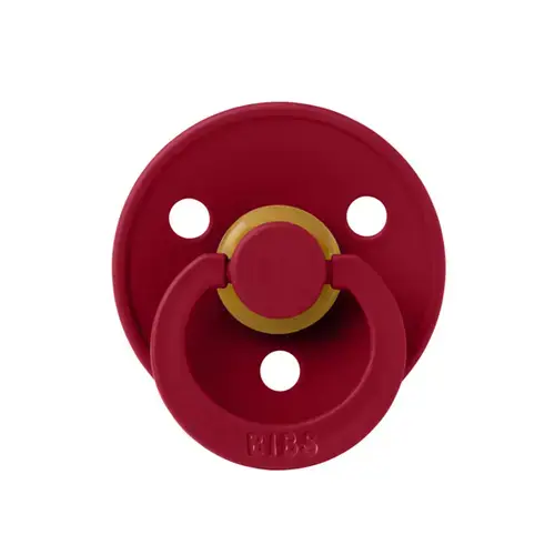 Suzeta Colour Latex BIBS Ruby, tetina rotunda, 0 luni +