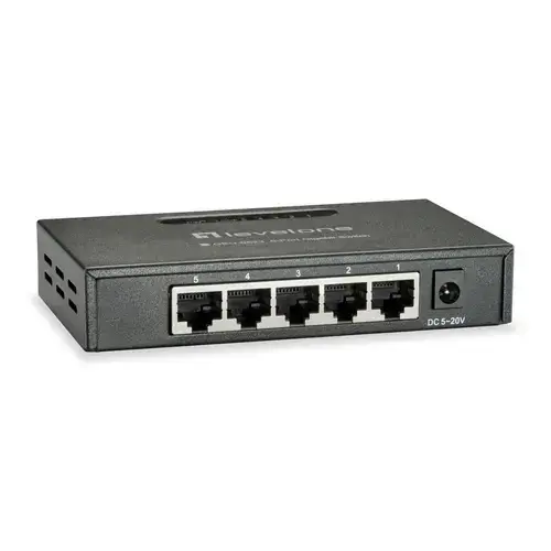 Switch Level One GEU-0523, 5 Porturi Gigabit (Negru)