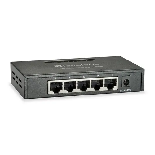 Switch Level One GEU-0523, 5 Porturi Gigabit (Negru)