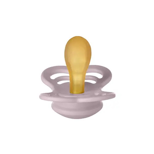 Suzeta Supreme Latex BIBS Dusky Lilac, tetina simetrica, 6 luni +