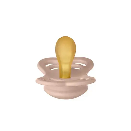 Suzeta Supreme Latex BIBS Blush, tetina simetrica, 0 luni +