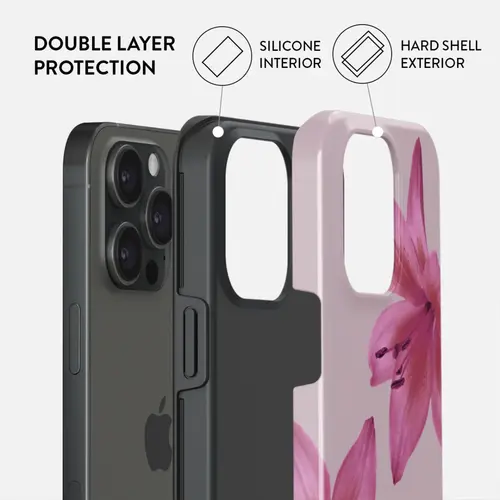 Husa Burga Dual Layer Fragile Beauty iPhone 15 Pro Max