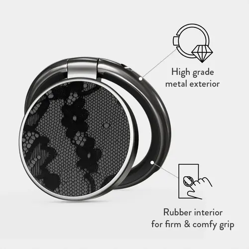 Inel Burga BHIPTGM pentru telefon Gumental Magnetic (Negru)