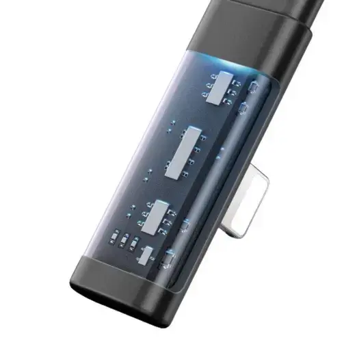 Cablu de date Mcdodo  USB - Lightning Dichromatic 90 grade, Fast Charging, LED, 3A, 1.8m, Negru