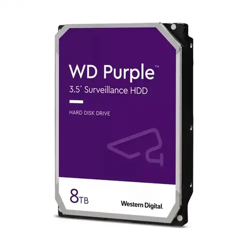HDD Western Digital Purple, 8TB, CMR, SATA III, 5640 rpm, 256 MB, 3.5inch