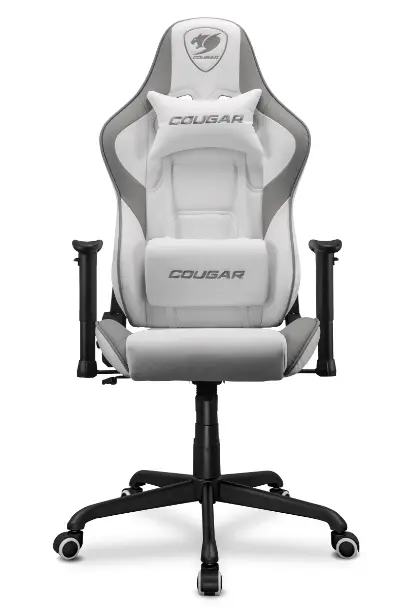 Scaun Gaming Cougar Armor Elite Black, Greutate maxima 120 kg (Alb)