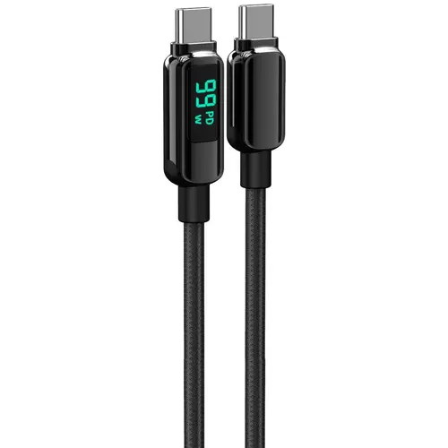 Cablu de date Lemontti LEMDDTCF100N, Type-C la Type-C, Fast Charge, 100W, 2m, Negru