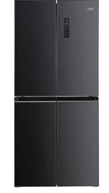 Side by side Beko GNO4031GS, 401 L, NeoFrost, Clasa E, H 180 (Antracit)
