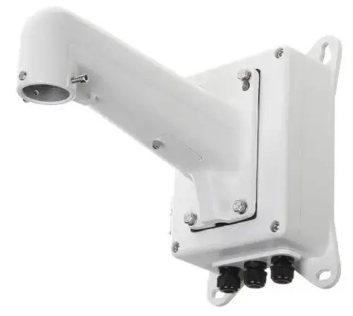 Suport de colt Hikvision Bracket DS-1602ZJ-BOX-CORNER, aluminiu (Alb)