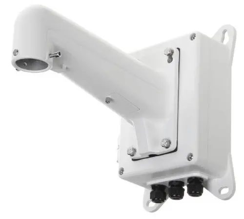 Suport de colt Hikvision Bracket DS-1602ZJ-BOX-CORNER, aluminiu (Alb)