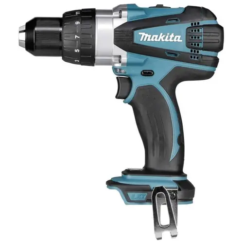 Masina de gaurit si insurubat cu percutie Makita DHP458Z, 91Nm, 18V, fara acumulator si incarcator (Albastru)