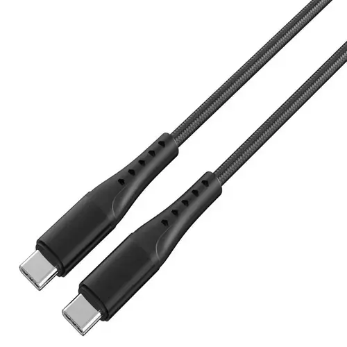 Cablu de date Lemontti LEMCSTCF602MN, Type-C la Type-C, Fast Charge, PD 60W, 2m, Negru