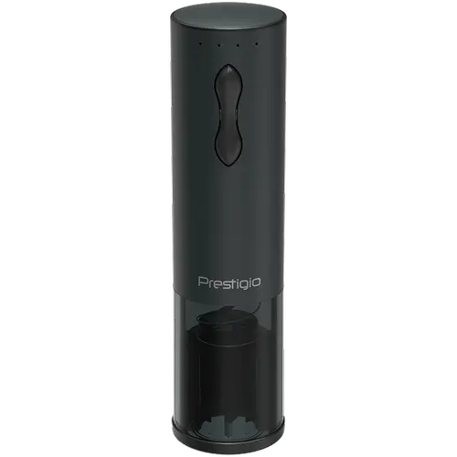 Tirbuson electric Prestigio Bolsena PWO101BK, autonomie 80 de sticle, baterie Li, accesoriu taiere folie, dop pastrare, aerator (Negru)