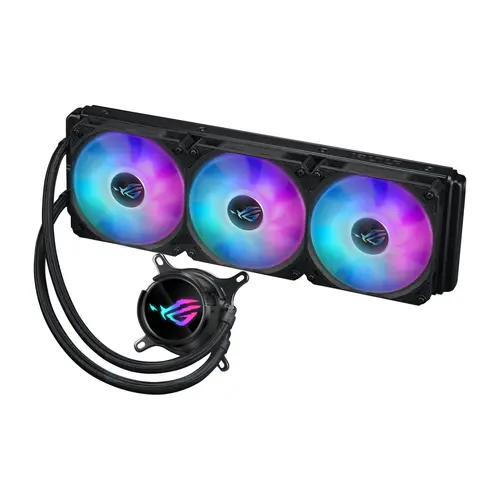 Cooler CPU ASUS ROG STRIX LC III 360, iluminare ARGB, 3x120 mm, 2200 rpm, PWM (Negru)