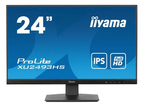 Monitor IPS LED Iiyama 23.8inch XU2493HS-B6, Full HD (1920 x 1080), HDMI, DisplayPort, Boxe, 100 Hz, 0.5 ms (Negru)