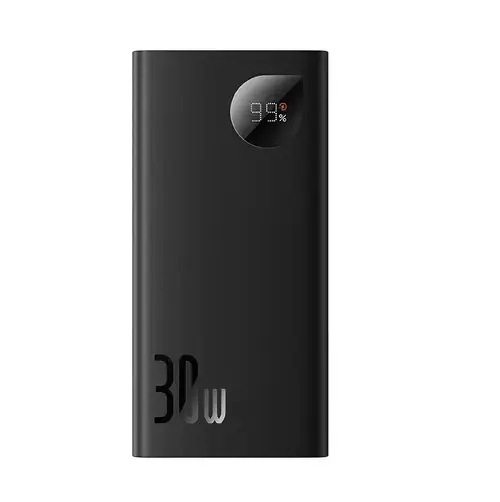 Acumulator extern Baseus Adaman2, Digital Display, Incarcare rapida, 10000 mAh, 30W VOOC Edition, cablu USB-A la USB-C inclus (Negru)