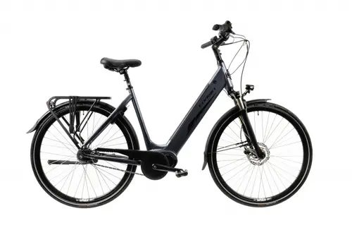 Bicicleta Electrica Corwin 28426, roti 28 Inch, 490mm, motor 250 W, 7 Viteze, Gri
