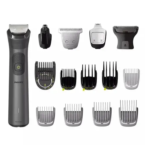 Aparat de tuns multifunctional 15 in 1 Philips Multigroom Series 7000 MG7950/15, acumulator, autonomie 120 min (Negru)