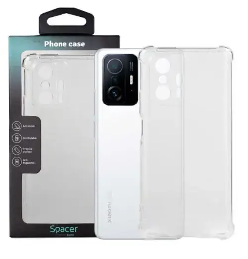 Protectie pentru spate Spacer SPPC-XI-11T-CLR pentru Xiaomi 11T, Transparenta