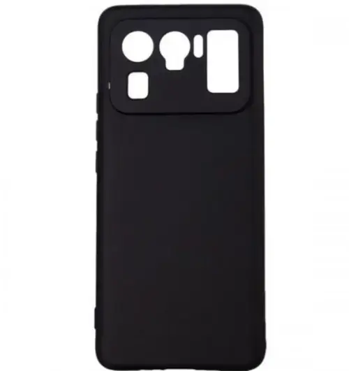 Protectie pentru spate Spacer pentru Xiaomi Mi 11 Ultra 5G, Negru