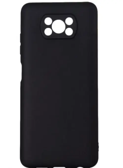 Protectie pentru spate Spacer pentru Xiaomi Pocophone X3 Pro 5G, Negru