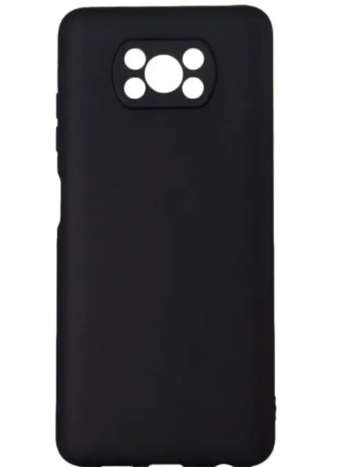 Protectie pentru spate Spacer pentru Xiaomi Pocophone X3 Pro 5G, Negru