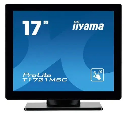 Monitor TN LED iiyama 17inch T1721MSC-B2, 1280 x 1024, VGA, HDMI, Boxe, Touchscreen (Negru)