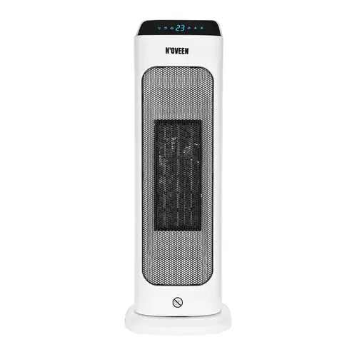Radiator ceramic Noveen PTC2000 Smart, afisaj LED Smart, 2000 W, 2 trepte de putere, termostat reglabil (Alb)