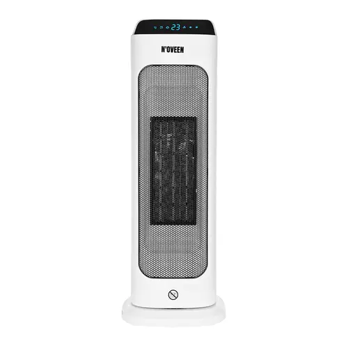 Radiator ceramic Noveen PTC2000 Smart, afisaj LED Smart, 2000 W, 2 trepte de putere, termostat reglabil (Alb)