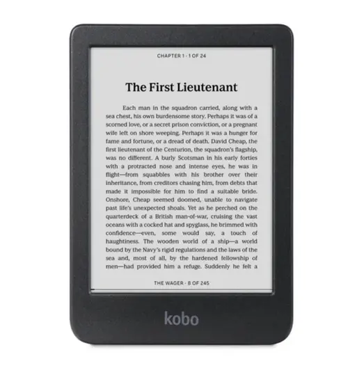 eBook Reader Kobo Clara BW, Ecran E Ink Carta 1300 6inch, Procesor 1GHz, 512MB RAM, 16GB Flash, USB Type-C, IPX8 (Negru)