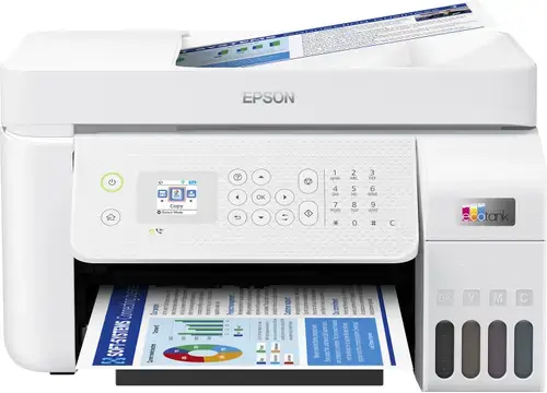Multifunctional Inkjet Epson EcoTank L5316, A4, Color, 10 ppm, USB, Retea, Wireless (Alb)