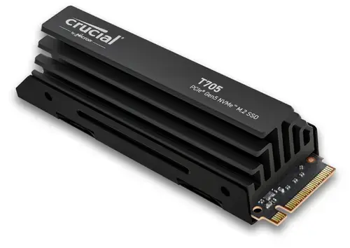 SSD Crucial T705, 1TB, PCI Express 5.0 NVMe, M.2 2280, cu Heatsink