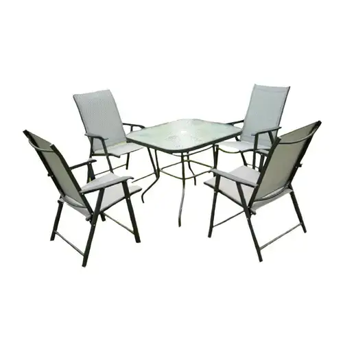 Set mobilier gradina Heinner DALMA, masa + 4 scaune pliabile