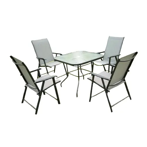 Set mobilier gradina Heinner DALMA, masa + 4 scaune pliabile