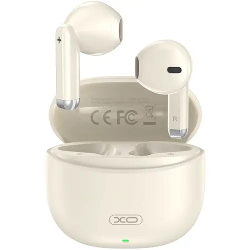 Casti True Wireless XO Design X33, Bluetooth, Microfon (Bej)